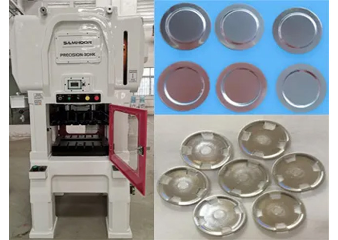High speed punch press for new energy power battery explosion rupture disk stamping