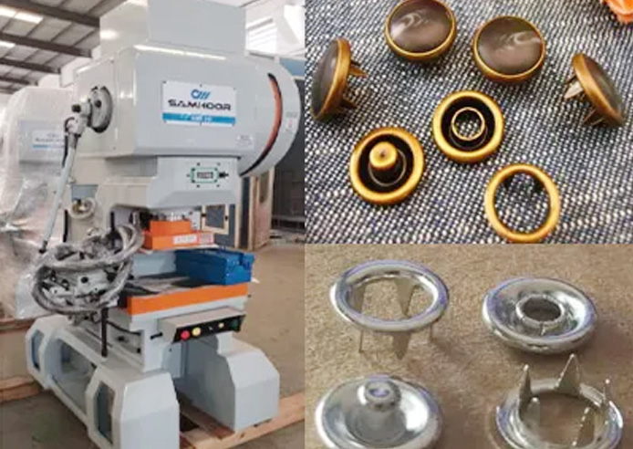 Samhoor high speed punching machine precision stamping of metal buttons