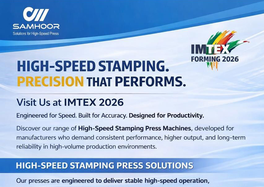 Meet Samhoor Precision Press at IMTEX FORMING 2026 India