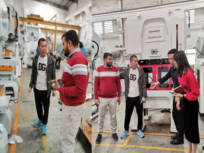 customer-acceptance-inspection-samhoor-sah-85hk-85t-gantry-punch-press-medal-stamping-machine