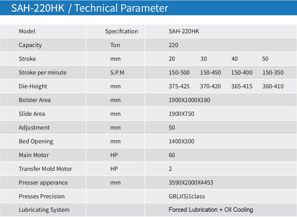 samhoor-SAH-220HK-220-ton-high-speed-punch-press-main-unit